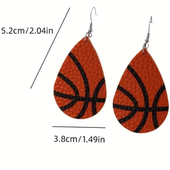 BASKETBALL 🏀 EARRINGS - Picture 6 of 8